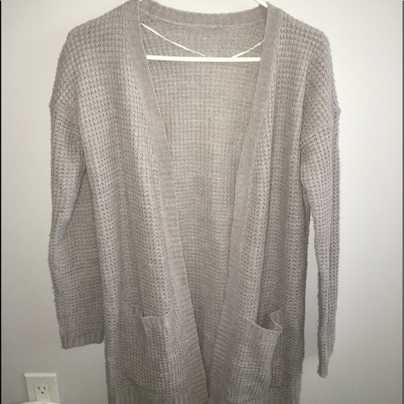 Grey knit long cardigan - Picture 1 of 2